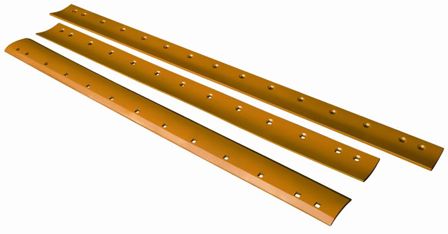 All DuraGraders come standard with high grade high carbon cutting edges and are made by the same manufacturer as Caterpillar's cutting edges. You can purchase replacement cutting edges from your local Cat dealer. 